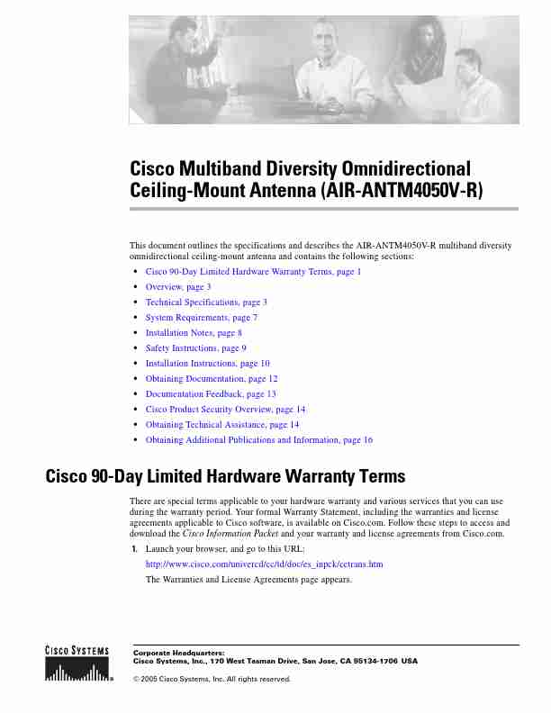 Cisco Systems Stereo System AIR-ANTM4050V-R-page_pdf
